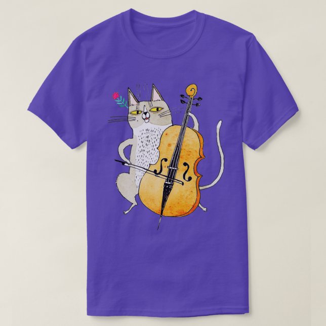 Camiseta VIOLINTOS PARA GATOSuterna (Frente do Design)