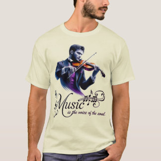 Camiseta violon mens t-shirt violin