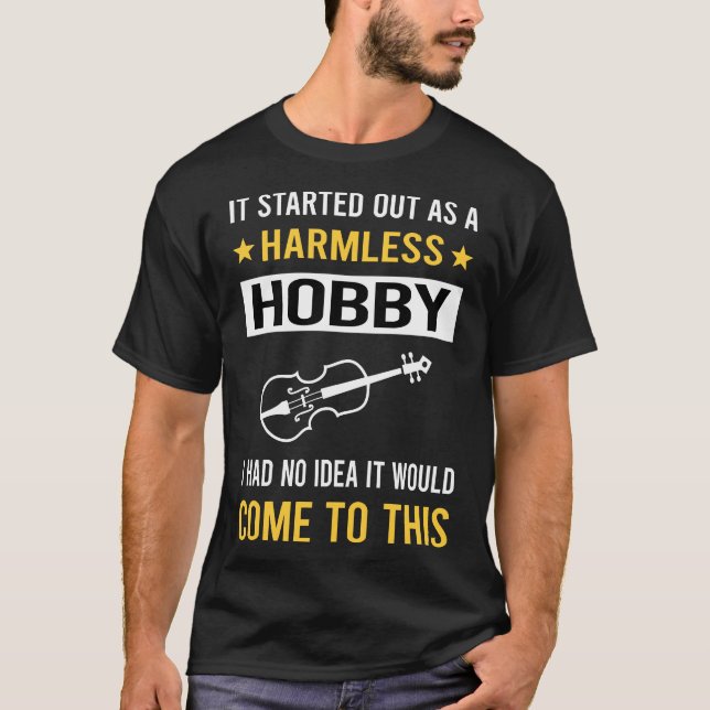 Camiseta Violoncelista de Hobby Inofensivo (Frente)