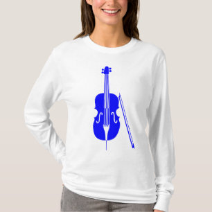 Camiseta Violoncelo - azul