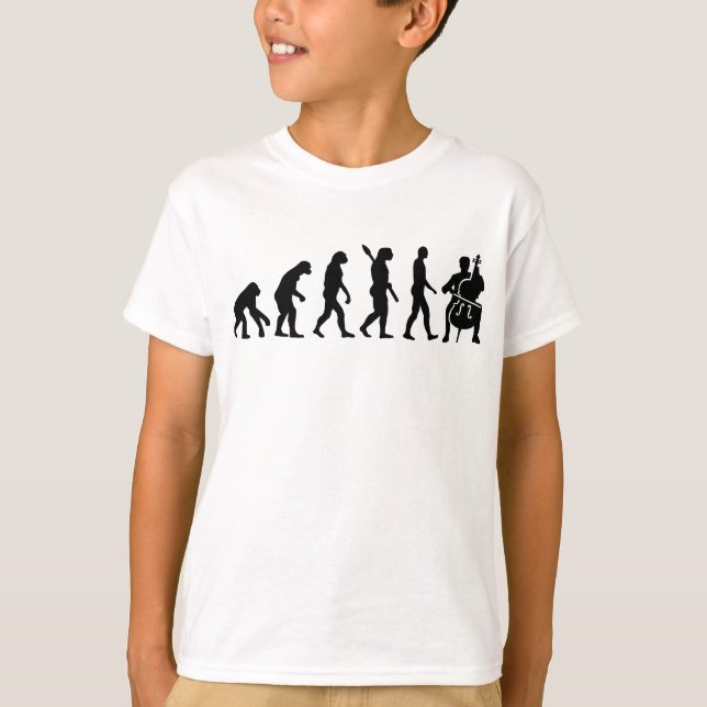 Camiseta Violoncelo da evolução (Frente)