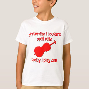 Camiseta violoncelo engraçado