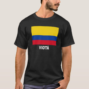 Camiseta Viota Colombia Flag Emblem Escudo Bandera Crest