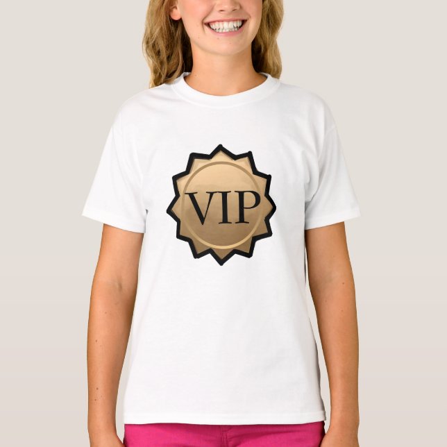 Camiseta VIP hollywood Birthday glamoroso Movie Party (Frente)