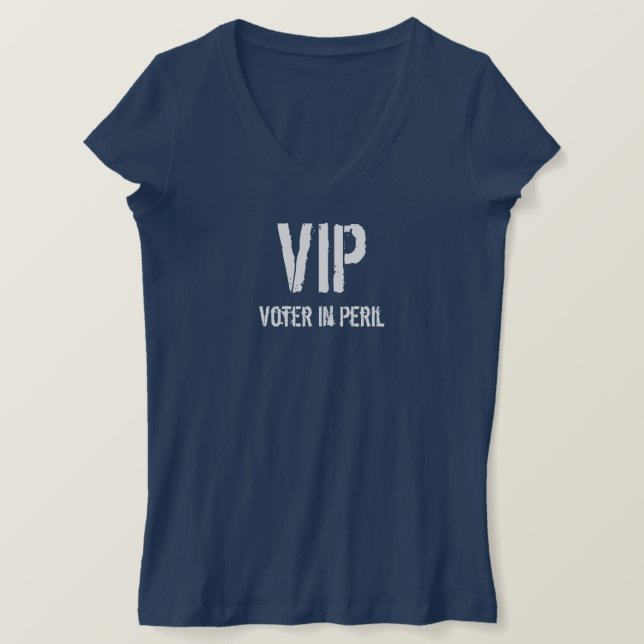 Camiseta VIP Voter em Peril (Frente do Design)