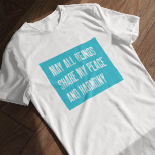 Camiseta Vipassana pode compartilhar minha paz e harmonia