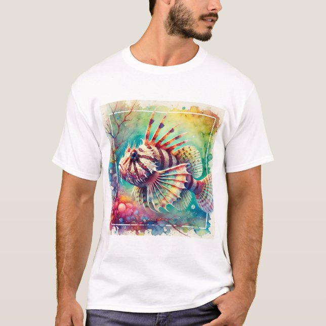 Camiseta Viperfish Stomiiformes 080824AREF146 - Watercolor (Frente)
