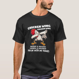 Camiseta Viral Chicken Wing Chicken Wing Hot Dog Bologna En