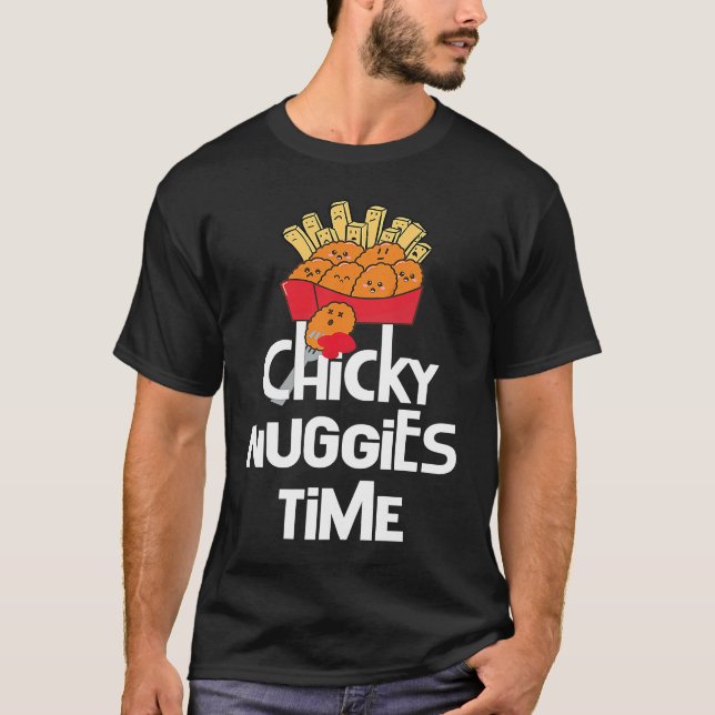 Camiseta Viral Meme Chicken Nugget Trend Chicky Nuggies Tim (Frente)