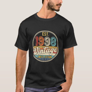 Camiseta Virando 24 decorações de aniversário 24 BDay 1998