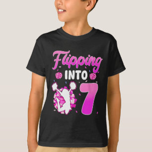 Camiseta Virando Cheerleader de 7 Aniversário de 7 anos Che