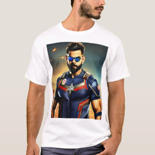 Camiseta "Virat Kohli: Defendendo fronteiras e dominando