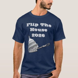 Camiseta Vire a Casa para Votar Azul em 2026