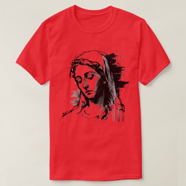 Camiseta Virgem Abençoada Maria (Frente do Design)