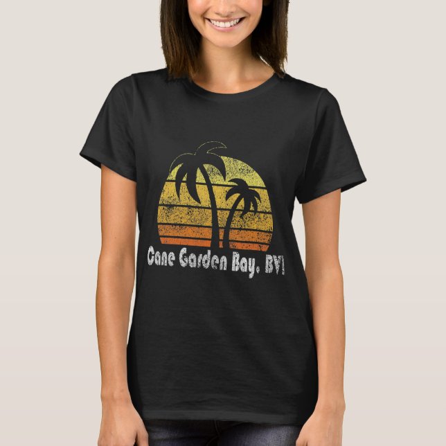 Camiseta Virgem Britânica da Baía do Jardim das Canas de Re (Frente)