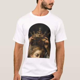 Camiseta Virgem Cavarozzi Com Anjos, Renascença Cristã Port