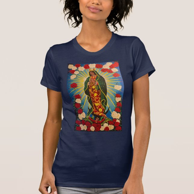 Camiseta Virgem de Guadalupe Jah Sunny Arts Design Tshirt (Frente)