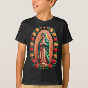 Camiseta Virgem de Guadalupe Santa Maria Cristã Religiosa