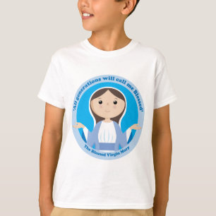 Camiseta Virgem Maria abençoada
