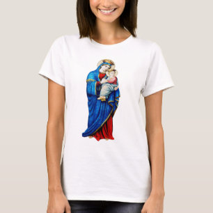 Camiseta Virgem Maria com Jesus Bebê
