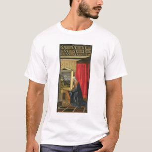 Camiseta Virgem Maria, do diptych do aviso (óleo sobre