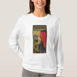 Camiseta Virgem Maria, do diptych do aviso (óleo sobre