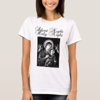Virgem Maria Jesus Silenciosa Arte de Natal