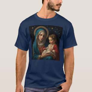 Camiseta Virgem Maria & Nascimento de Jesus Natal