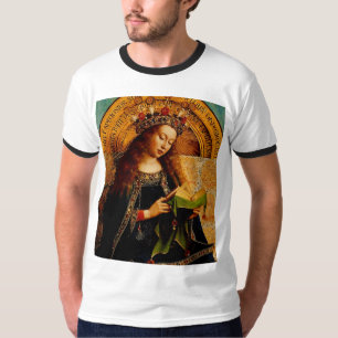 Camiseta Virgem Maria por Jan van Eyck