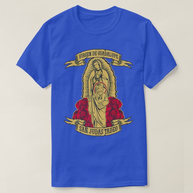 Camiseta Virgen de Guadalupe con San Judas Tadeo (Frente do Design)