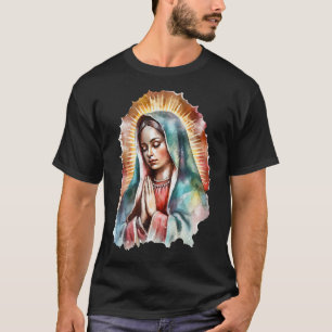 Camiseta Virgen de Guadalupe Nossa Senhora Católica de Guad