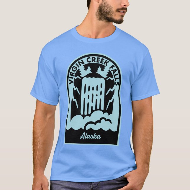 Camiseta Virgin Creek Falls Alaska (Frente)
