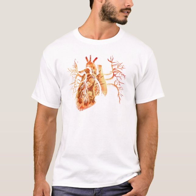 Camiseta Virgin de Guadalupe no coração real (Frente)