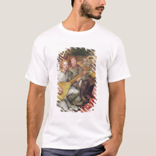 Camiseta Virgin e criança com anjos