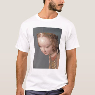 Camiseta Virgin e criança, detalhe da cabeça do