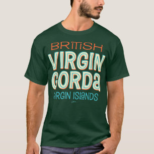 Camiseta Virgin Gorda, BVI, Retro, Praia