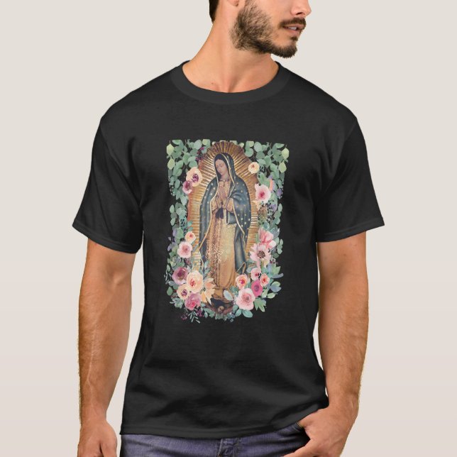Camiseta Virgin Mary Our Lady Virgen de Guadalupe Women's (Frente)