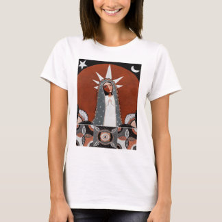 Camiseta Virgin of Guadalupe  and Flowers