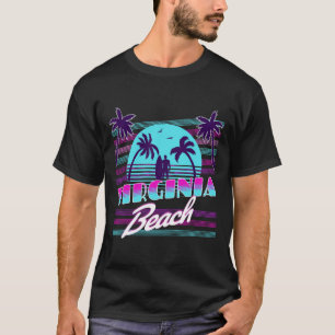 Camiseta Virginia Beach Para Homens Mulheres Crianças