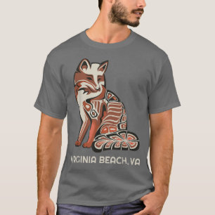 Camiseta Virginia Beach Red Tribal do Native American Ardoi