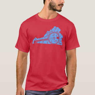 Camiseta Virginia Bluegrass Minha Grass é Blue Appalachian