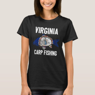 Camiseta Virginia Carp Pesca Angler American Carp Angling