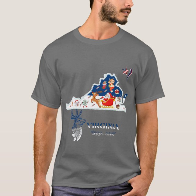 Camiseta Virginia CHRISTMAS (Frente)