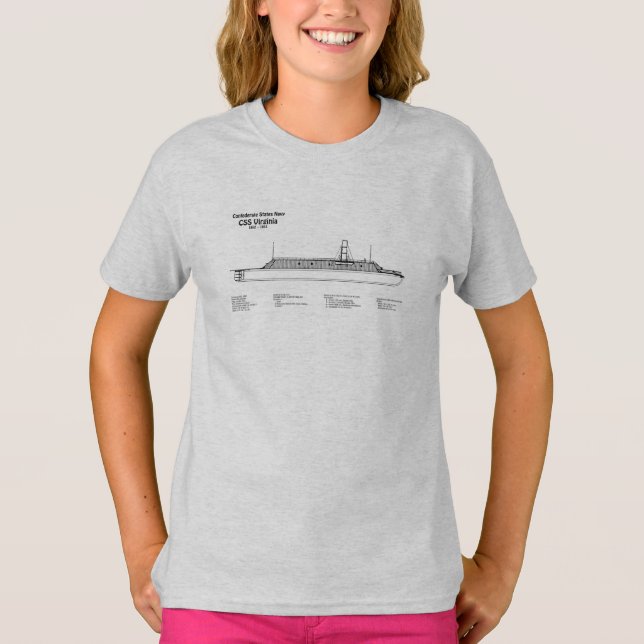 Camiseta Virgínia CSS - Planos de Impressão Bluetooth de En (Frente)