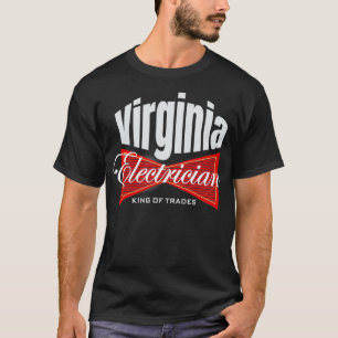 Camiseta Virginia Eletricista King of Trades Union