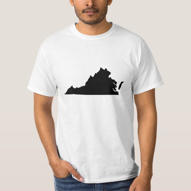 Camiseta Virgínia em Preto e Branco (Frente)