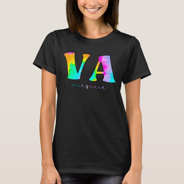 Camiseta Virginia Va Tie Dye (Frente)