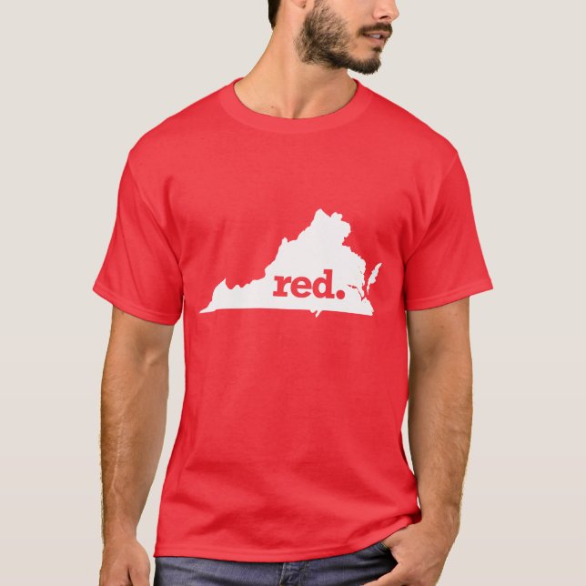 CAMISETA VIRGINIA VERMELHA (Frente)