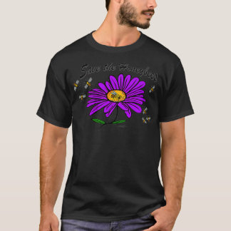 Camiseta Virginia Wright Save the Honeybees Floral Premium 