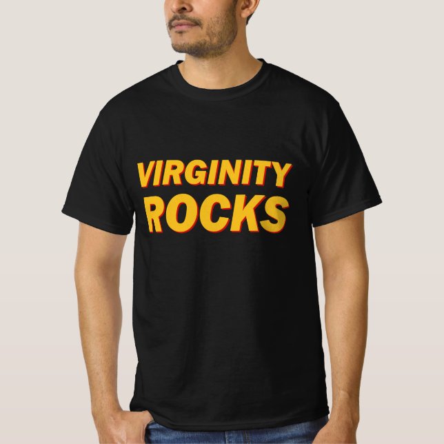 Camiseta Virginity Rocks (Frente)